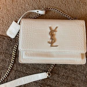 YSL cross body crocodile bag